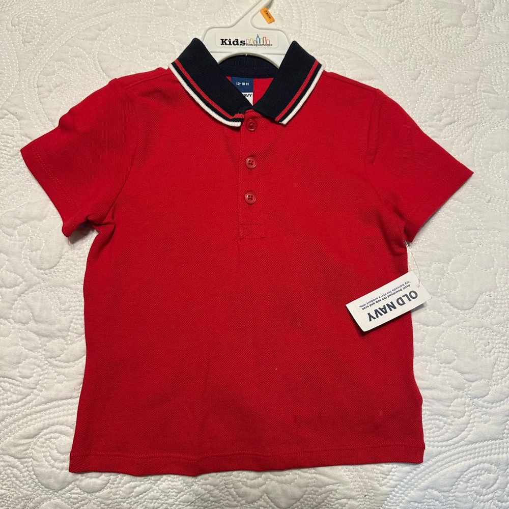 Old Navy Red Kids Polo Shirt